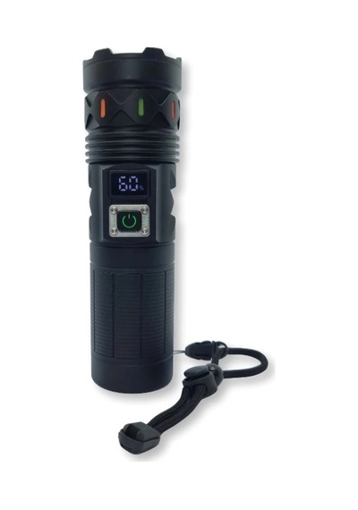 Klight Kl-702 Power Bank Özellikli - Şarjlı Güçlü Uzun Menzilli El Feneri Çok Renkli