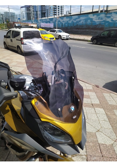 2020-25 Bmw F900xr Uzun Ön Cam Koyu Füme Uzunluk 51cm 4mm Zeus