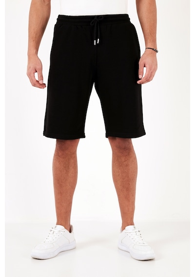 Buratti Pamuklu Belden Bağlamalı Cepli Regular Fit Erkek Short 5908042 Siyah