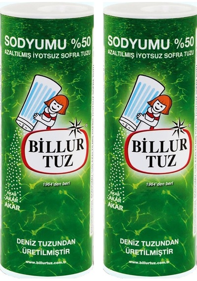 Billur Tuz Sodyumu %50 Azaltılmış 2 x 500 G