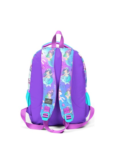 Coral High Kids Mor Pembe Unicorn Deniz Kızı Desenli 3'lü Okul Çanta Seti Set0123657