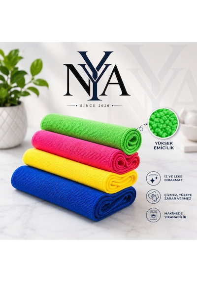 Premium Mikrofiber Temizlik Bezi 4'lü Set Diğer