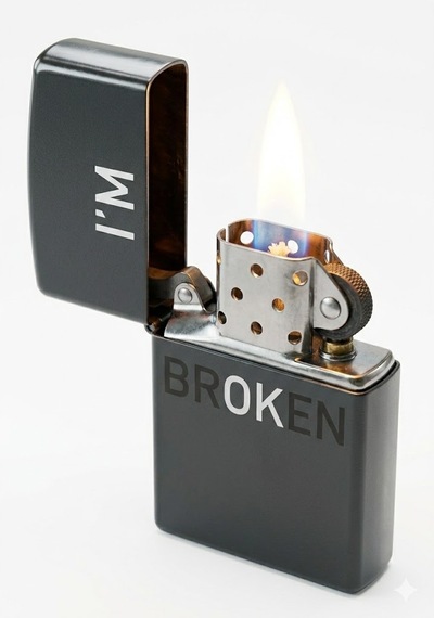 Zippo I'm Ok Dizayn Çakmak Siyah