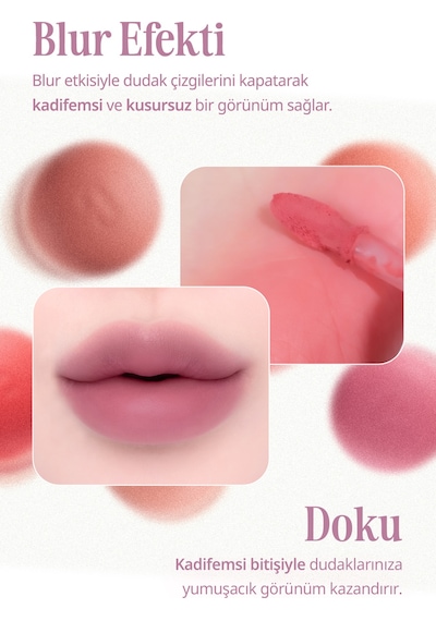 Blur Efektiyle Dolgun Görünüm Sunan Kadife Bitişli Tint Clıo Volumate Blur Tint 109 Dusty Mauve