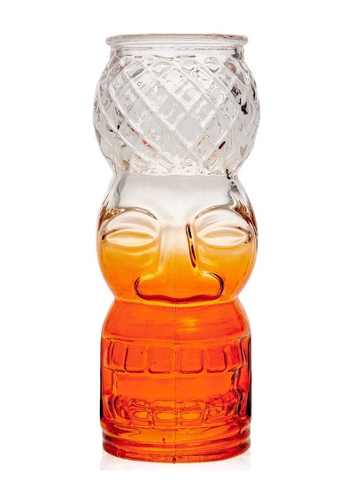 Alegree Glass T-saki Bardak - Turuncu - 550 Cc Renkli