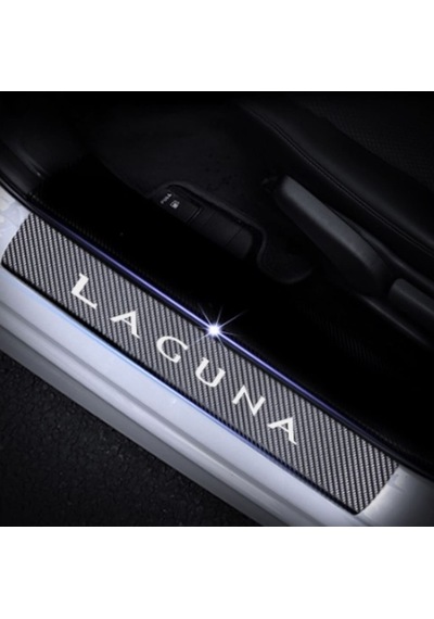 Laguna Carbon Fiber Kapı Eşiği Yazısı Sticker Boya Koruma