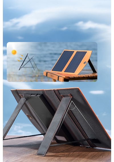 Kampçılar İçin Katlanabilir Portatif Tasarım Powerbank Güneş Paneli 1000 Mah Solar Powerbank Çok Renkli