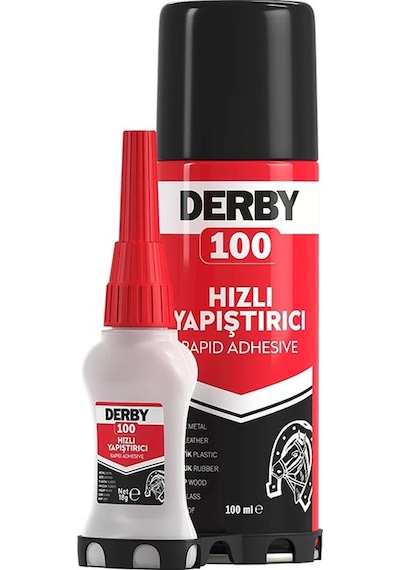 Derby Hızlı Yapıştırıcı Seti 100 Ml 5 Adet Ahşap Ve Plastik Yüzeyler İçin Yüksek Yapıştırma Gücü Düşük Viskozite 100 Ml