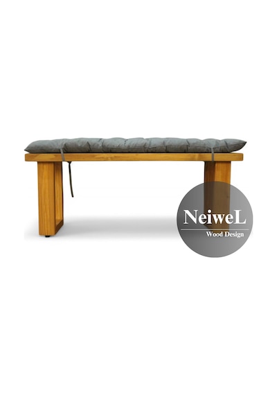 Neiwel Garden Sui Doğal Ahşap Bahçe Bank-40-100 Açık Ceviz