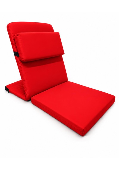 Meditasyon Sandalyesi İlave Yastıklı Backjack Xl Yoga, Nefes, Meditasyon Sandalyesi Duck Kumaş Kırmızı