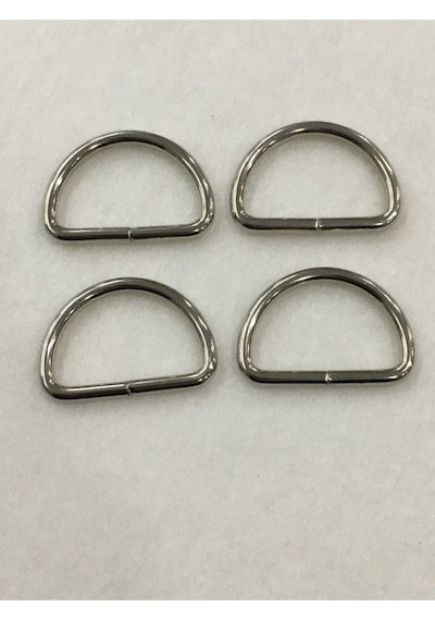 Karantuhafiye Çanta Halkası D Demir 3,5 Cm 4 Lü Set Gümüş Gümüş