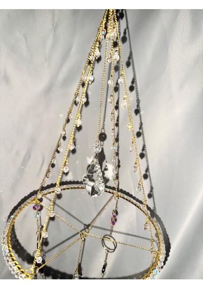 Lumiere Kristal Güneş Yakalayıcı , Kristal Dekor Kristal Obje Lüks Hediye Suncatcher Tek Parça