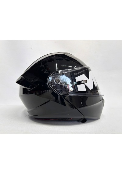 Mt Kask Fu935sv Genesis Sv Pure A1 Çene Açılır Kask Parlak Siyah Sİyah