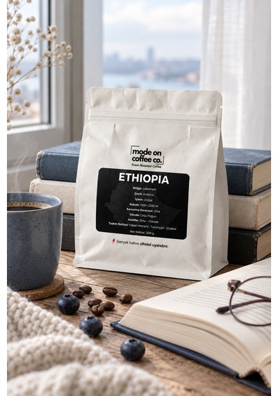 Etiyopya Lekempti Filtre Ve Espresso Kahve 200 Gr %100 Arabica Doğal Çekirdek