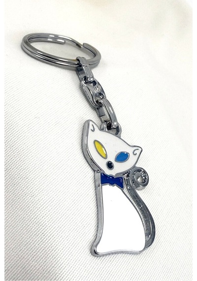 Metal Kedi Figürlü Anahtarlık, Hediyelik Kedili Anahtarlık