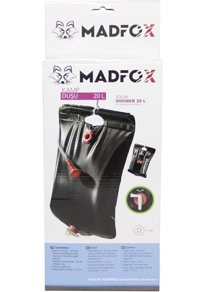 Madfox Solar Shower Kamp Duşu 20 Lt Çok Renkli