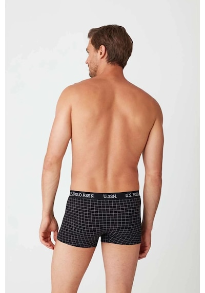 U.S. Polo Assn. Erkek Siyah - Siyah Baskılı 2 Li Boxer 82006 Siyah - Siyah Baskılı
