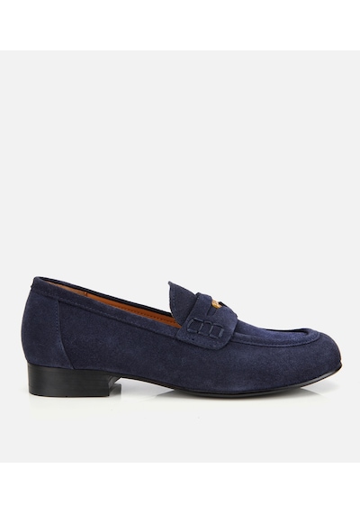 Hotiç Kadın Süet Deri Lacivert Klasik Loafer 01ayh312950a680 01ayh312950a680
