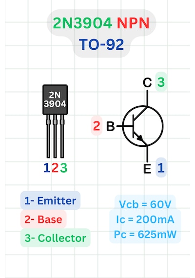 20 Adet Bjt To-92 Transistör Seti - Bc547 + Bc557 + 2n3904 + 2n3906