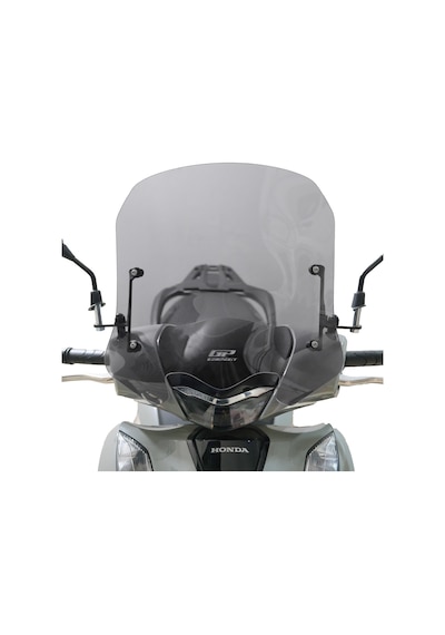 GP Kompozit Honda SH 125 2024-2025 Uyumlu Kısa Ön Cam Füme 41 cm