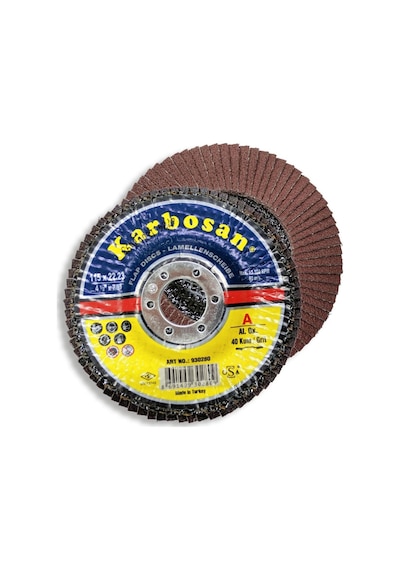 Karbosan Flap Disk 115Mm 60 Kum, Ao (10 Adet)