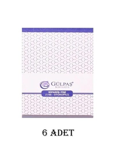 Gülpaş 685 Sipariş Fişi 1/50 Otokopili 6 Adet