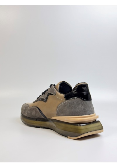 Daytex Premium Hakiki Deri Erkek Sneaker İthal Hava Tabanlı Vizon