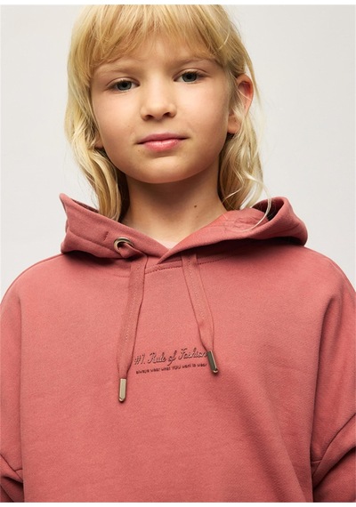 Mayoral Kız Çocuk Kapüşonlu Sweatshirt Somon 7426