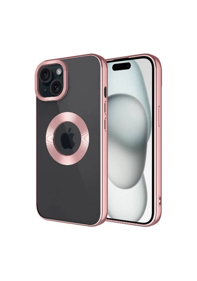 Apple Uyumlu  iPhone 15 Kılıf Kamera Korumalı Logo Gösteren Zore Omega Kapak