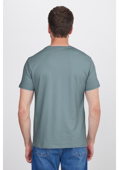 Tudors Erkek Slim Fit Dar Kesim Pamuklu Yumuşak Doku Esnek Kumaş Basic Açık Petrol Bisiklet Yaka Tişört-52095 Tudors Erkek Slim Fit Dar Kesim Pamuklu Yumuşak Doku Esnek Kumaş Basic Açık Petrol Bisiklet Yaka Tişört-52095