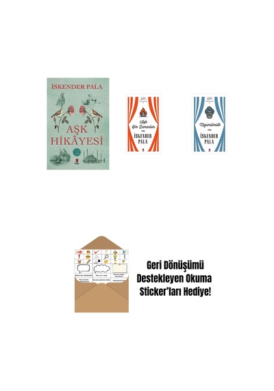 Aşk Hikâyesi + Aşk Bir Zamanlar Ciltli + Nizamülmülk Ciltli + Okuma Sticker'ları