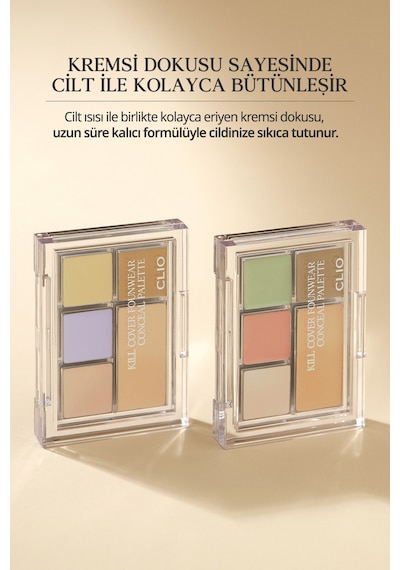 Kremsi Dokuya Sahip Concealer Paleti Clio Kill Cover Founwear Concealer Palette Pure Joy
