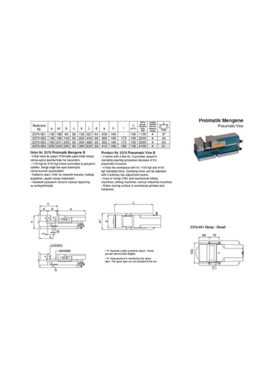 Er-el Pnömatik Mengene 2370-052