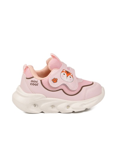 Cool Pudra Cırtlı Işıklı Anatomik Bebek Spor Ayakkabı Sneaker Aria B