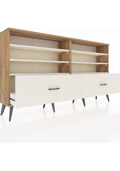 Arges Konsol 6 Raflı 2 Çekmeceli 176x30x99 Çam-aytaşı Aytası/aytası - Atlas Çam Arges Konsol 6 Raflı 2 Çekmeceli 176x30x99 Çam-aytaşı Aytası/aytası - Atlas Çam