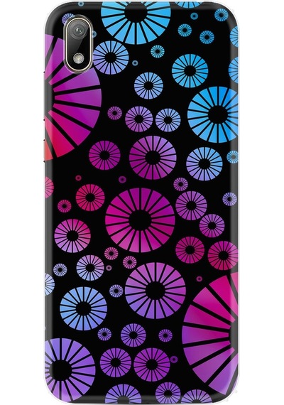 Huawei Y5 2019 Kilif Silikon Desen Özel Seri Daireler 1751 522866604