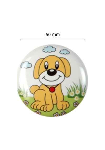 5 Adet Porselen Düğme Köpek Çocuk Odası Mobilya Kulp