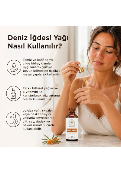 Deniz İğdesi Yağı 10 Ml %100 Saf Ve Doğal