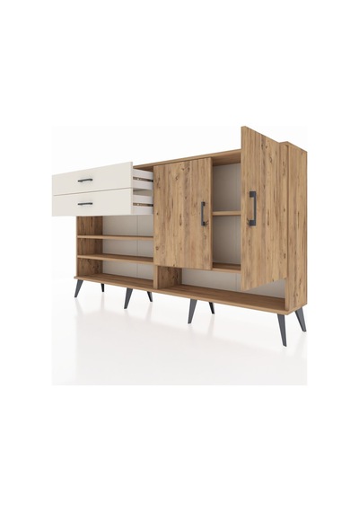 Arges Konsol 4 Raflı 2 Çekmeceli 2 Kapaklı 176x30x99 Çam-çam/ayta Çam-çam/aytaşı Arges Konsol 4 Raflı 2 Çekmeceli 2 Kapaklı 176x30x99 Çam-çam/ayta Çam-çam/aytaşı