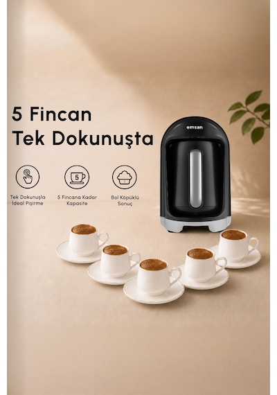 Emsan Kumda Türk Kahve Makinesi Black