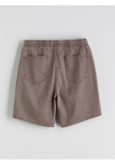 Lcw Jeans Kahverengi Rahat Kalıp Erkek Jean Şort