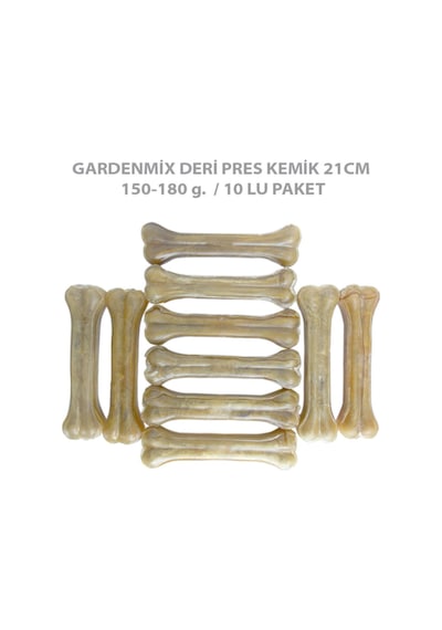 Garden Mix Deri Pres Kemik 21 CM 150-180 G 10'lu
