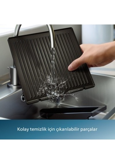 2200w Güçte Izgara Ve Tost Makinesi, Çıkarılabilir Plakalar İle