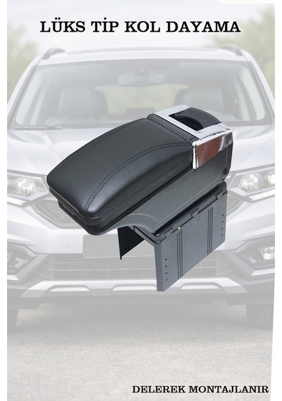 Chevrolet Cruze 2011 Uyumlu Kol Dayama Siyah Renk Bardaklıklı Küllüklü Lüks Tip