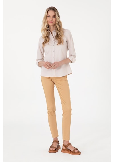 U.S. Polo Assn. Kadın Kanvas Pantolon Camel