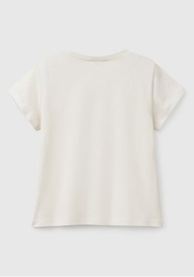United Colors Of Benetton Benetton Kız Bebek Bg Tshırt KREM Krem