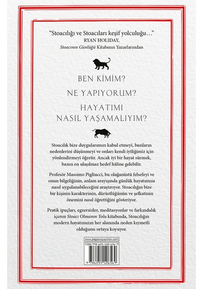 Stoacı Olmanın Yolu: Modern Yaşam İçin Antik Felsefe - Massimo Pigliucci