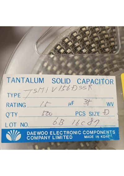Tsmıv156dssr 15mf 35v D Tantal Kondansatör 20 Adet