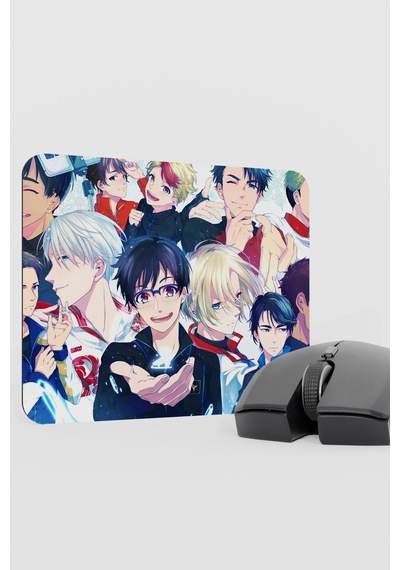 Yuri On Ice Anime V4 - 22x18 Gaming Kauçuk Kaymaz Taban Mouse Pad Fare Altlığı