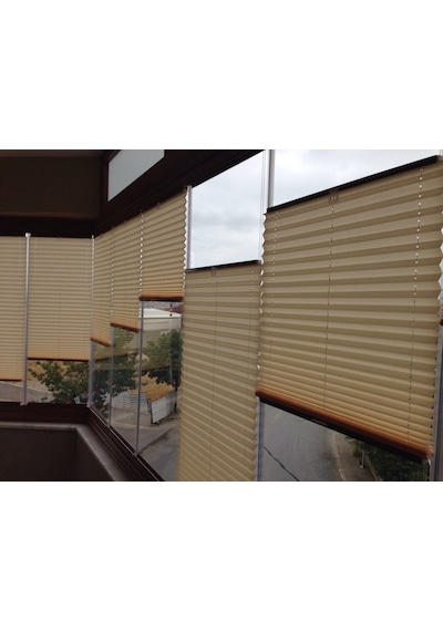Cam Balkon Plise Perde İthal Vip Serisi, 9 Renk, Alüminyum Kasa (442549120)